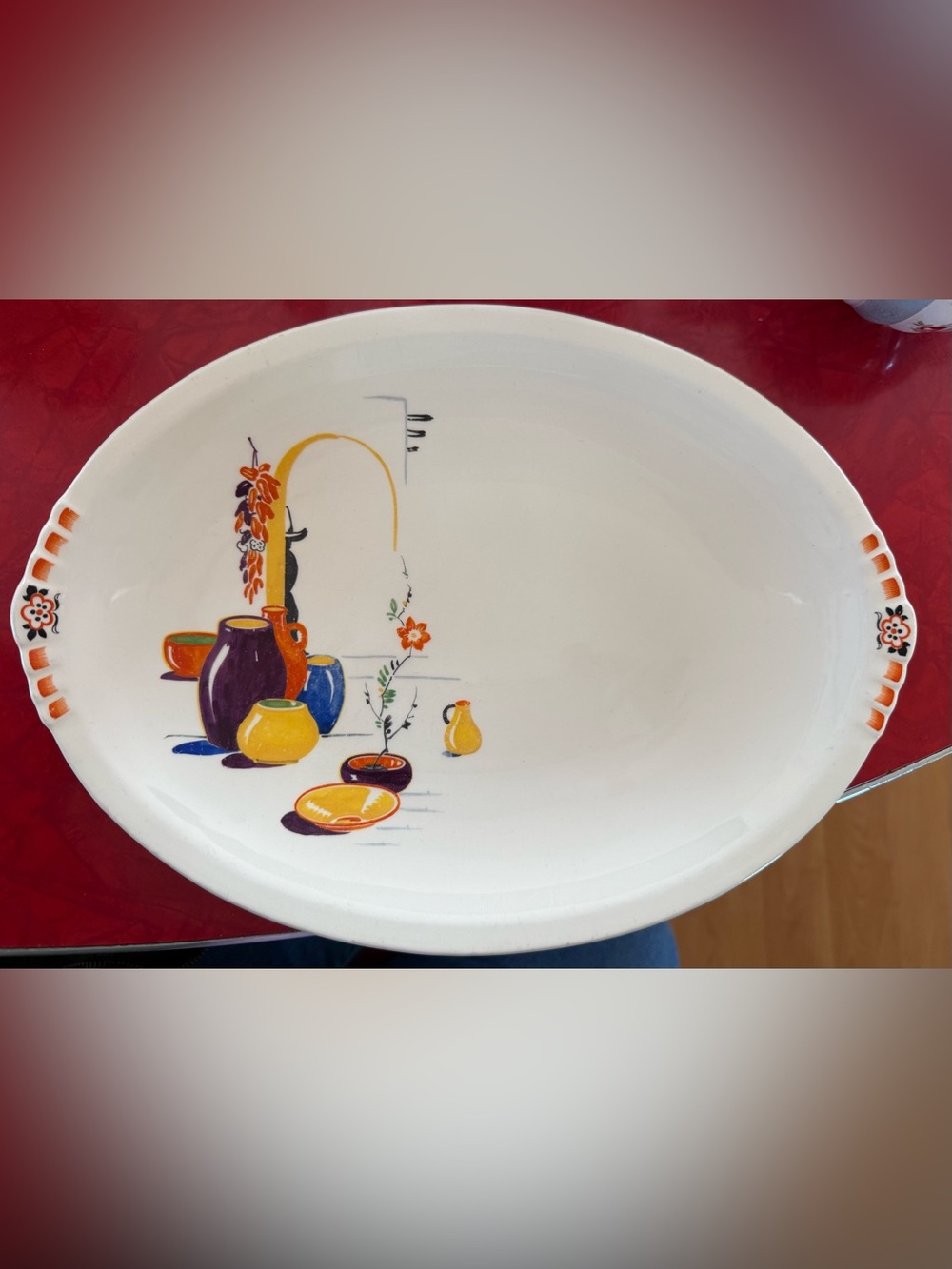 Vintage Paden City Pottery Hacienda Mexicana Platter 1940s Southwest